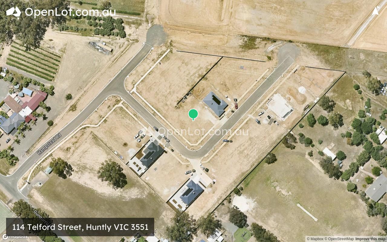 Satellite image for 114 Telford Street, Huntly VIC 3551