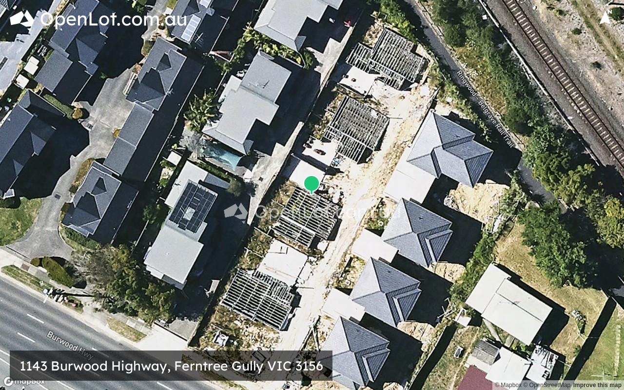 Satellite image for 1143 Burwood Highway, Ferntree Gully VIC 3156