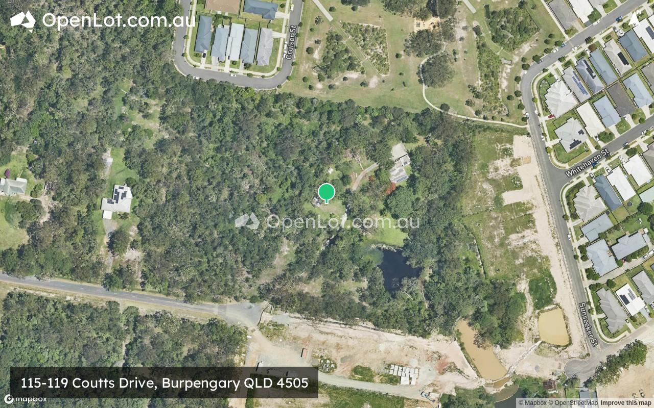 Satellite image for 115-119 Coutts Drive, Burpengary QLD 4505