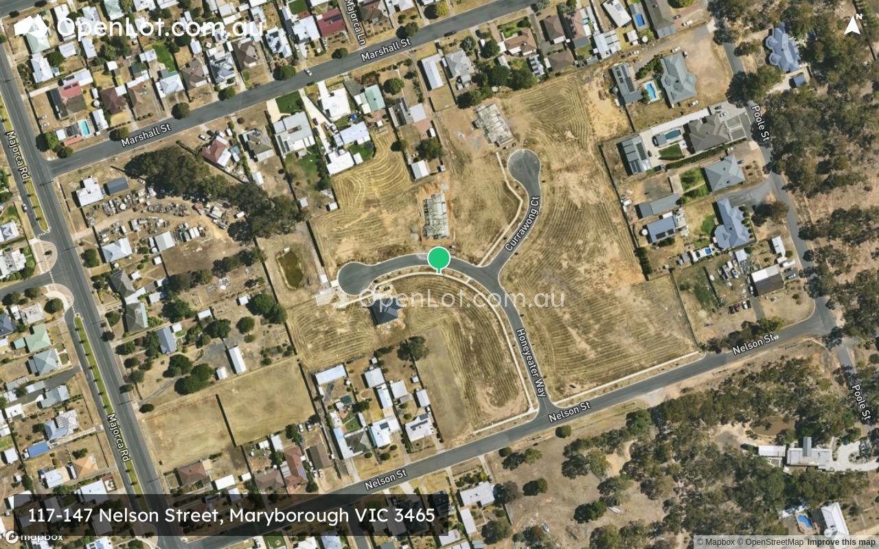 Satellite image for 117-147 Nelson Street, Maryborough VIC 3465