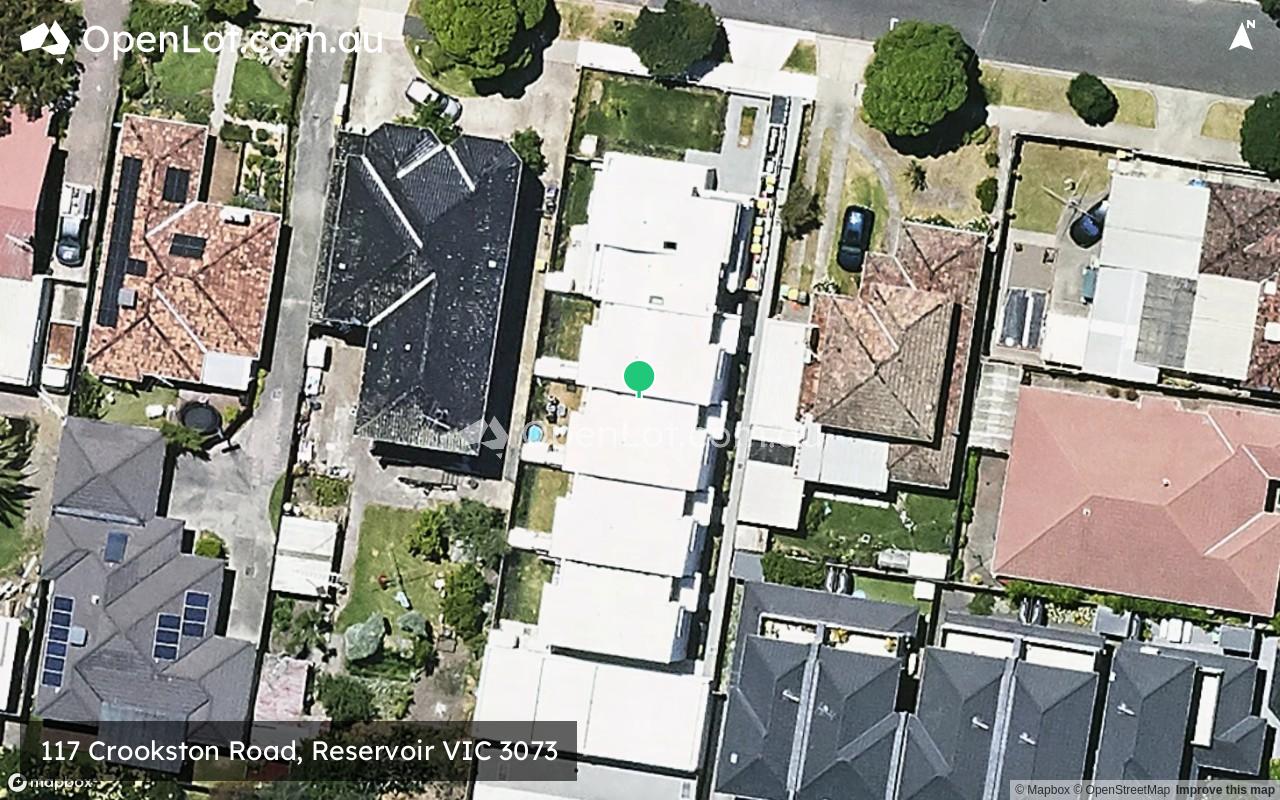 Satellite image for 117 Crookston Road, Reservoir VIC 3073