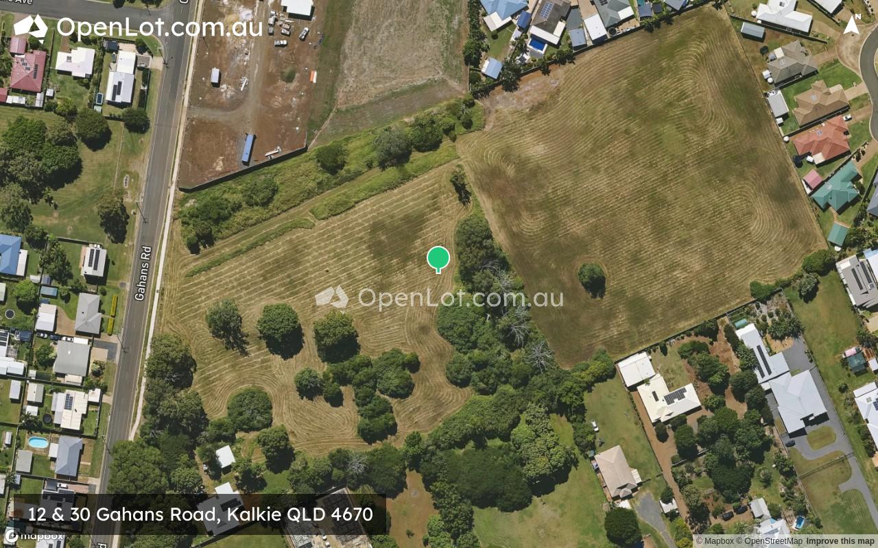Satellite image for 12 & 30 Gahans Road, Kalkie QLD 4670