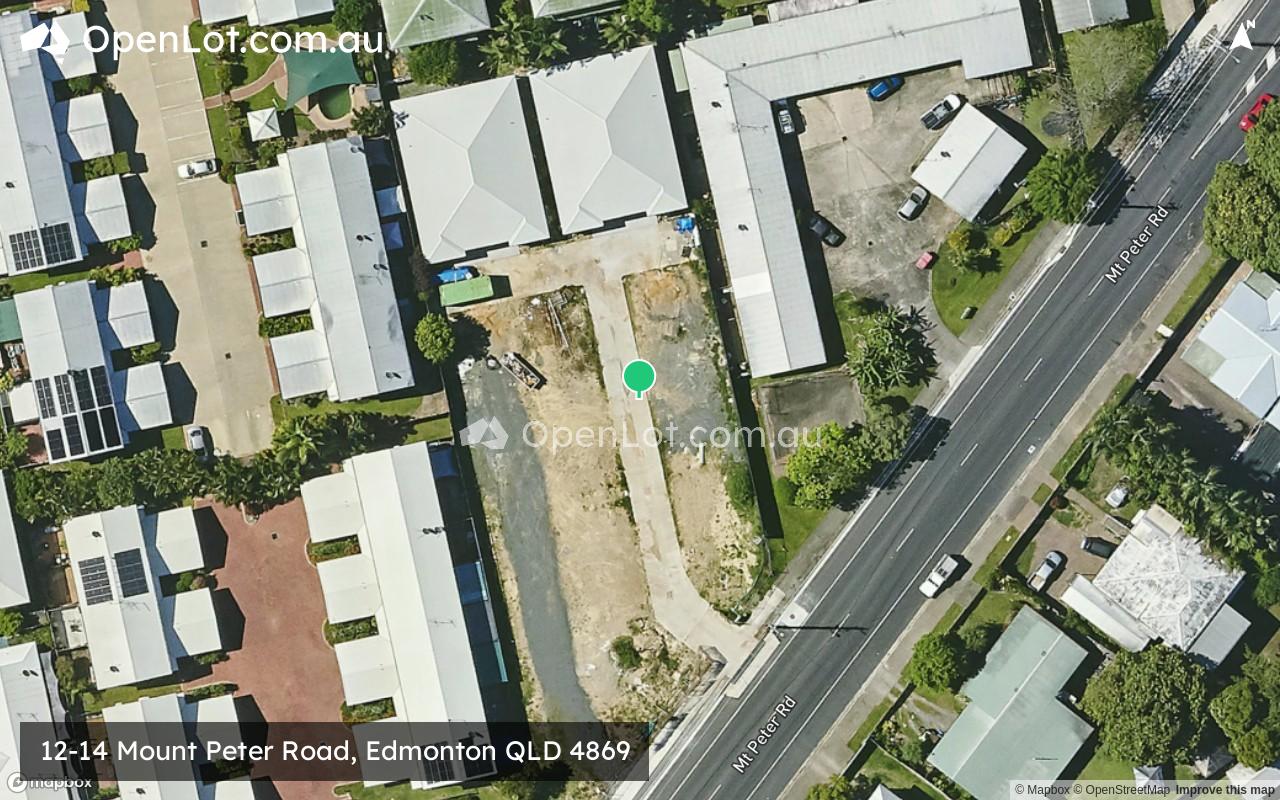 Satellite image for 12-14 Mount Peter Road, Edmonton QLD 4869