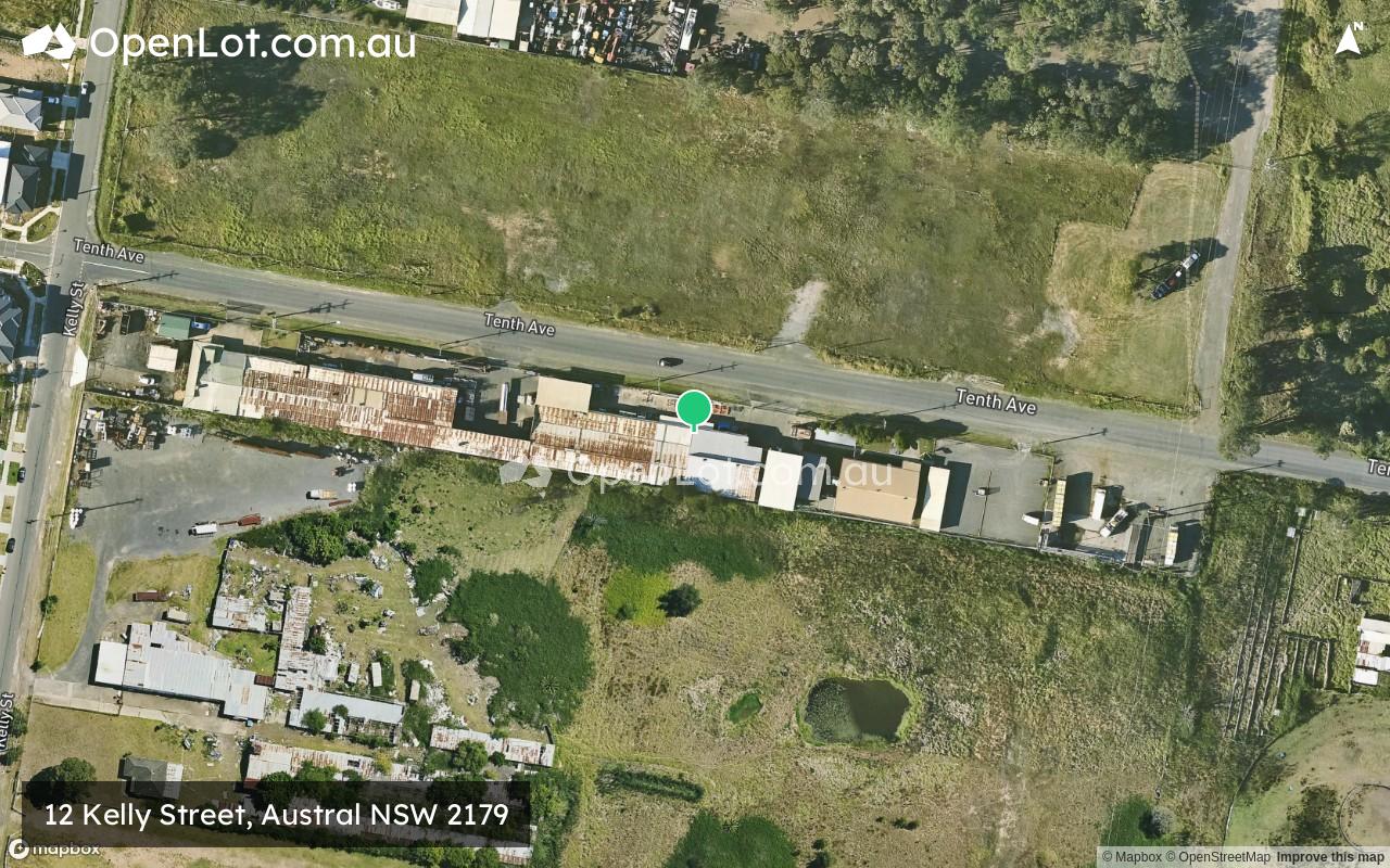 Satellite image for 12 Kelly Street, Austral NSW 2179
