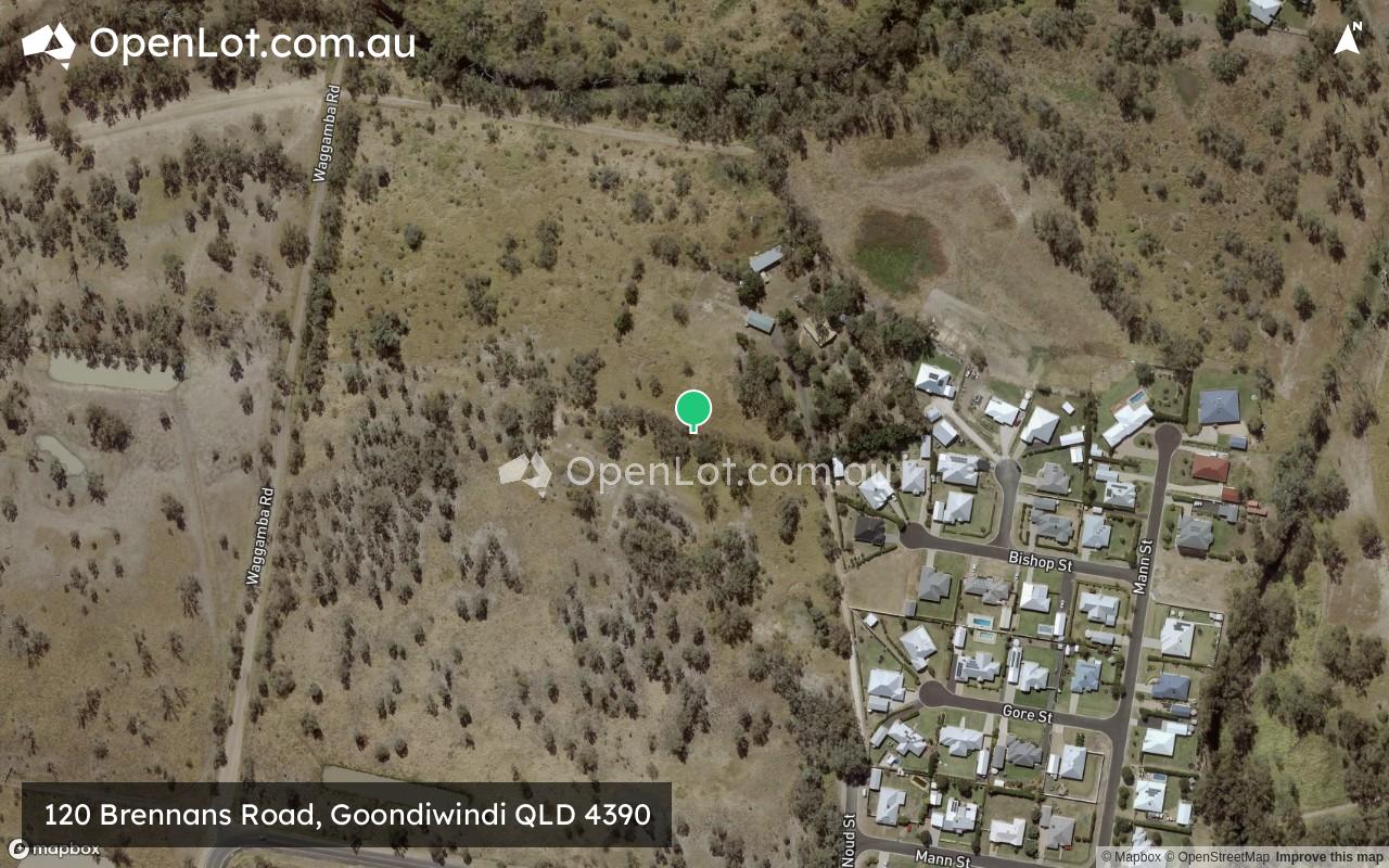 Satellite image for 120 Brennans Road, Goondiwindi QLD 4390