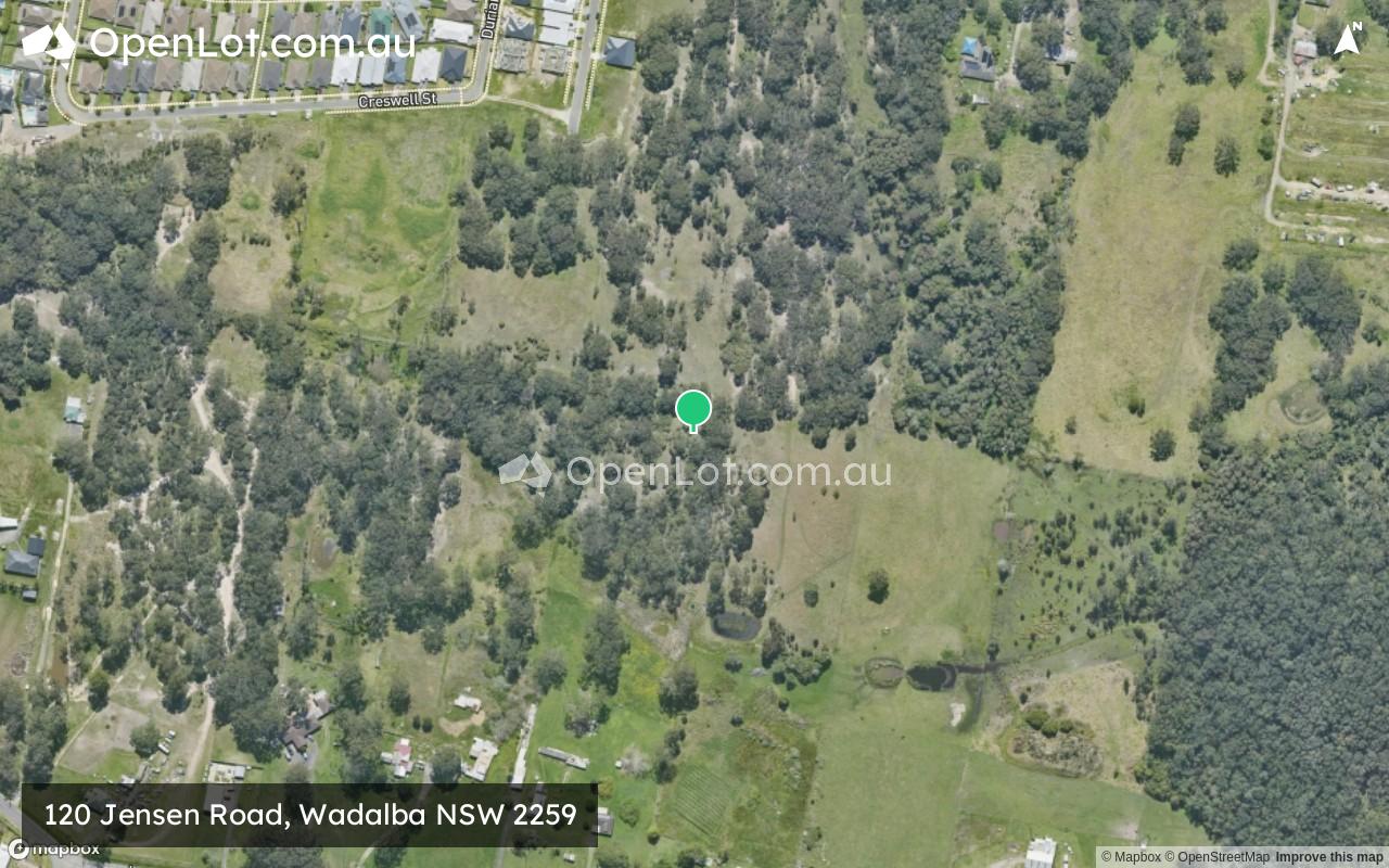 Satellite image for 120 Jensen Road, Wadalba NSW 2259