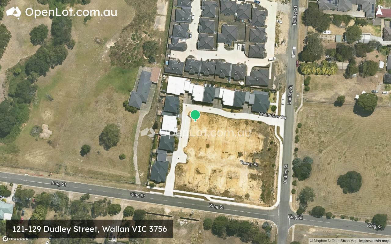 Satellite image for 121-129 Dudley Street, Wallan VIC 3756