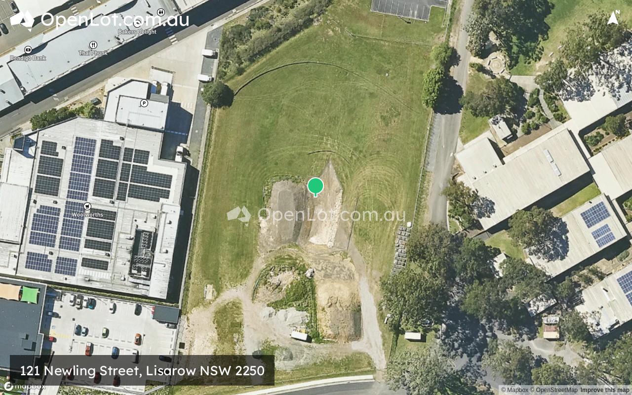 Satellite image for 121 Newling Street, Lisarow NSW 2250