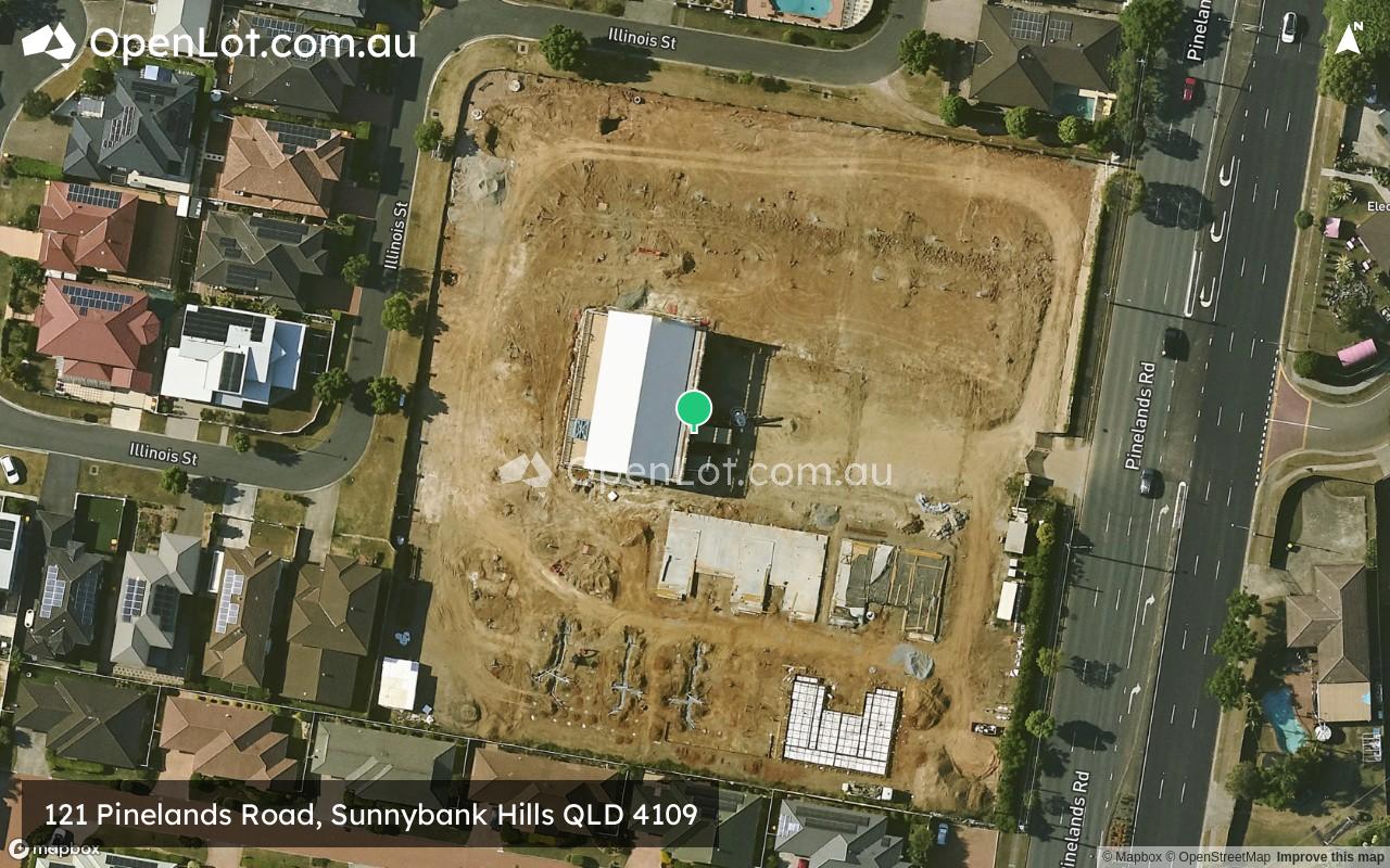 Satellite image for 121 Pinelands Road, Sunnybank Hills QLD 4109