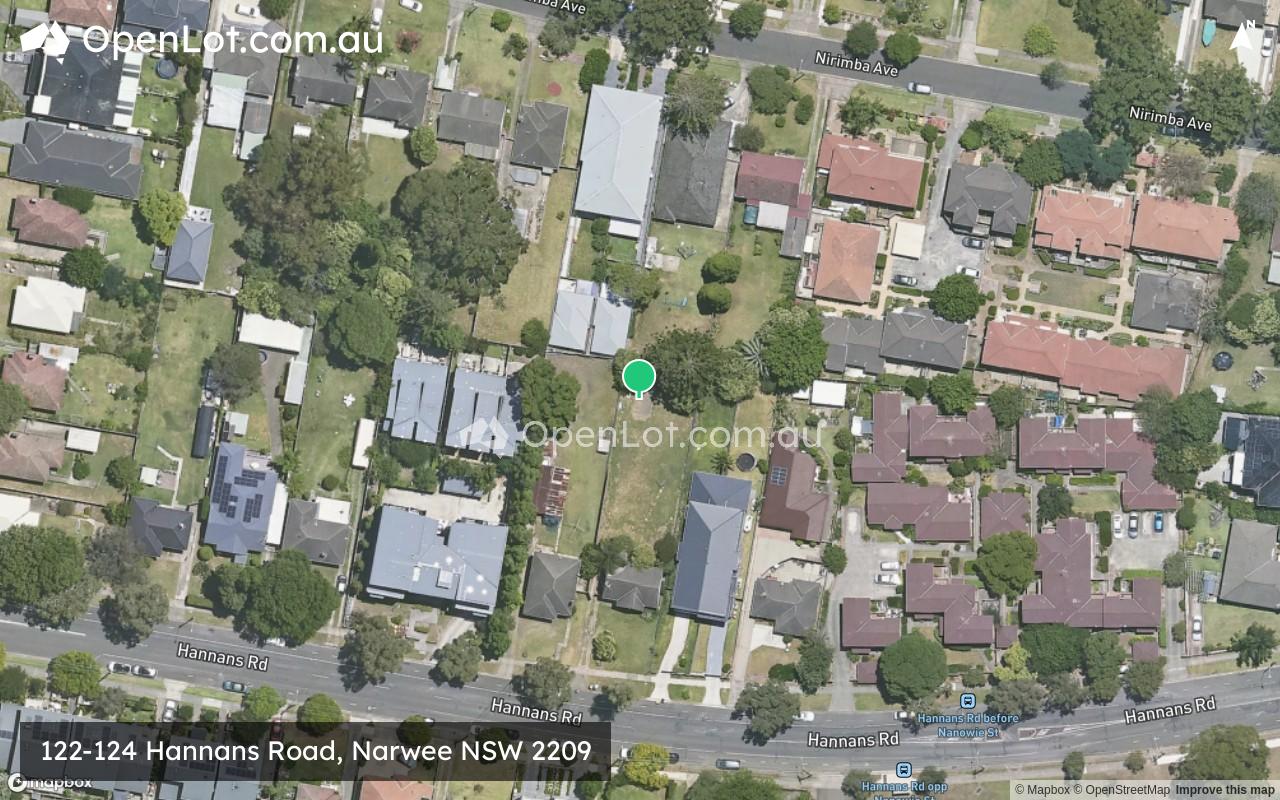 Satellite image for 122-124 Hannans Road, Narwee NSW 2209