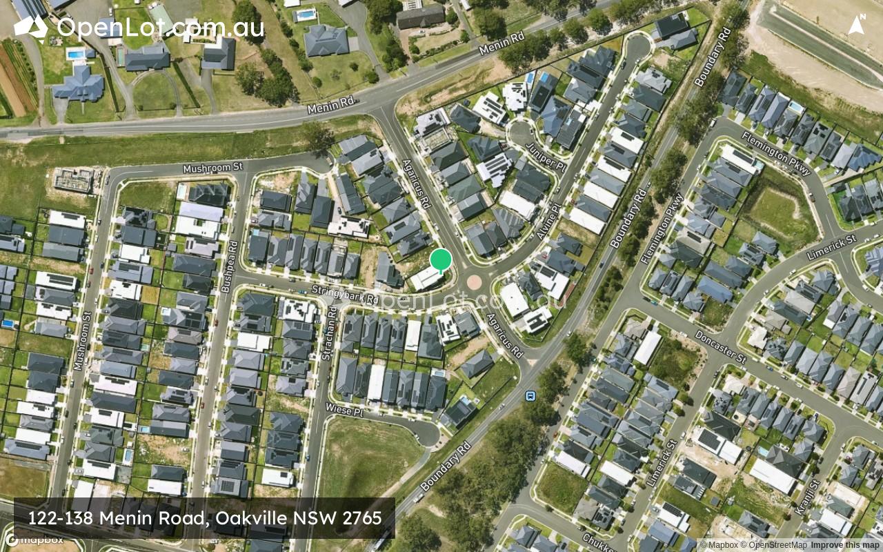 Satellite image for 122-138 Menin Road, Oakville NSW 2765