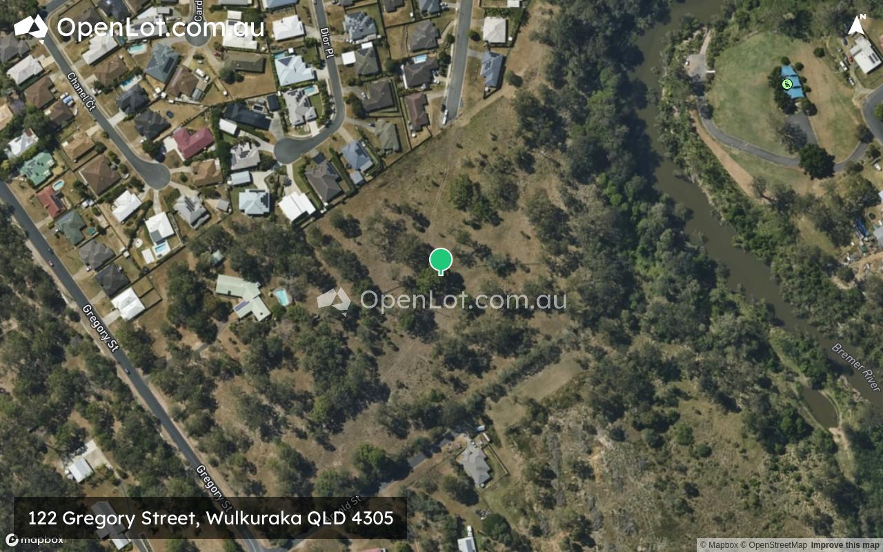 Satellite image for 122 Gregory Street, Wulkuraka QLD 4305