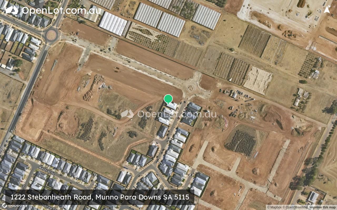 Satellite image for 1222 Stebonheath Road, Munno Para Downs SA 5115