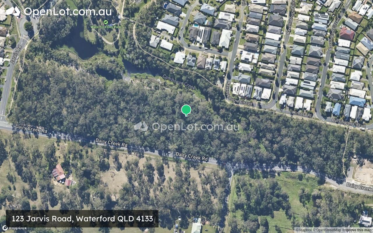Satellite image for 123 Jarvis Road, Waterford QLD 4133