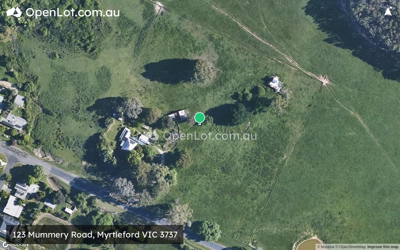 Satellite image for 123 Mummery Road, Myrtleford VIC 3737