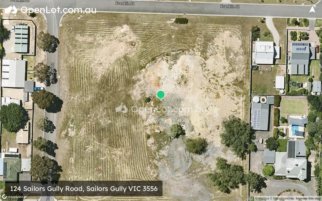 Satellite image for 124 Sailors Gully Road, Sailors Gully VIC 3556
