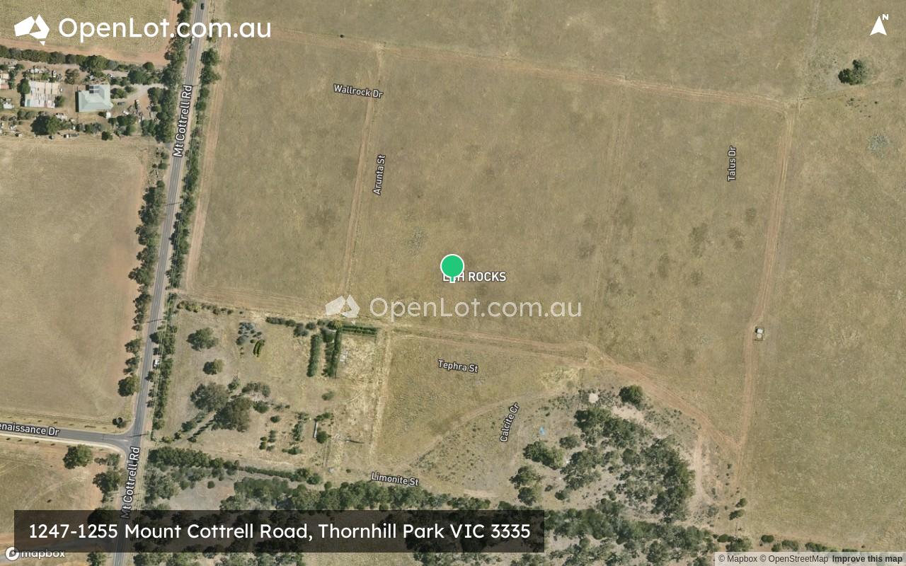 Satellite image for 1247-1255 Mount Cottrell Road, Thornhill Park VIC 3335