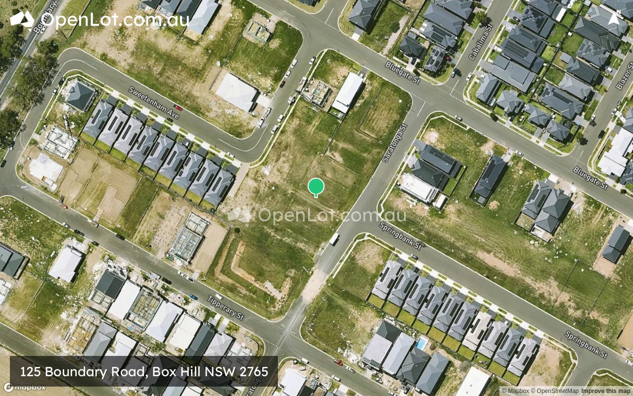 Satellite image for 125 Boundary Road, Box Hill NSW 2765