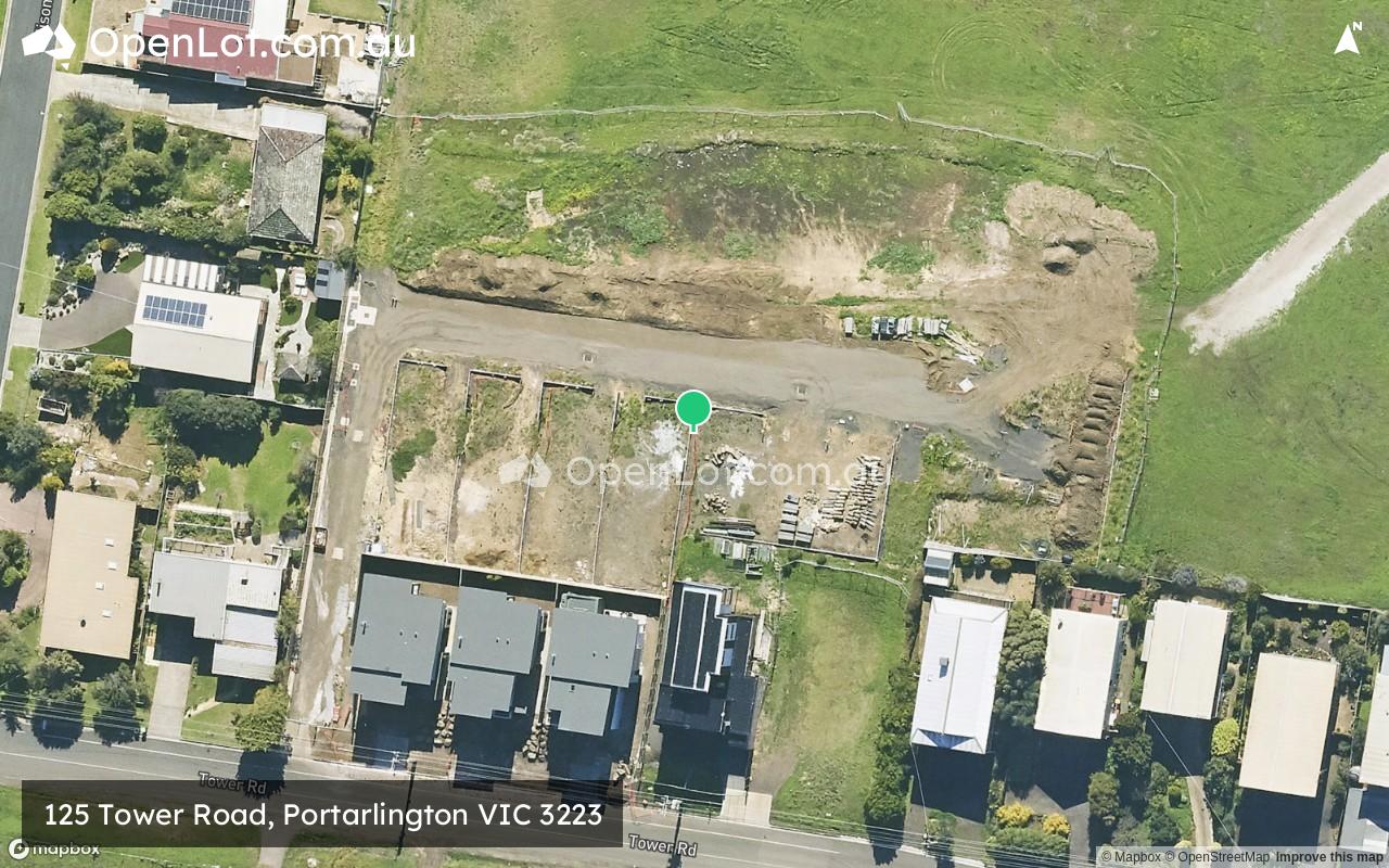 Satellite image for 125 Tower Road, Portarlington VIC 3223