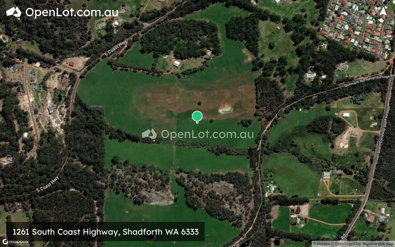 Satellite image for 1261 South Coast Highway, Shadforth WA 6333