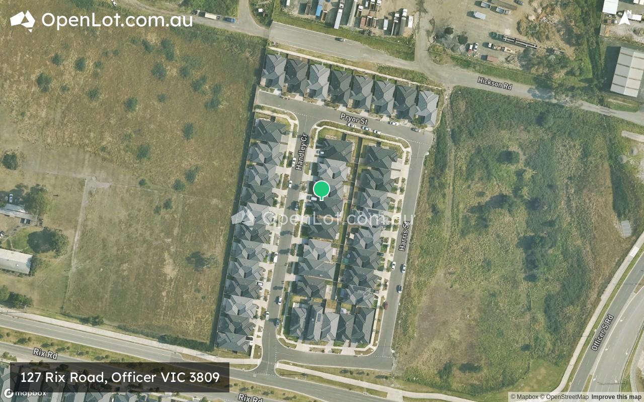 Satellite image for 127 Rix Road, Officer VIC 3809