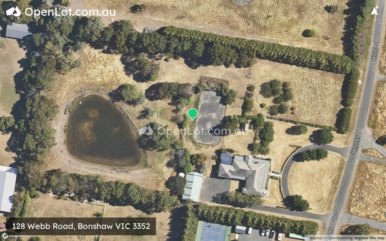 Satellite image for 128 Webb Road, Bonshaw VIC 3352
