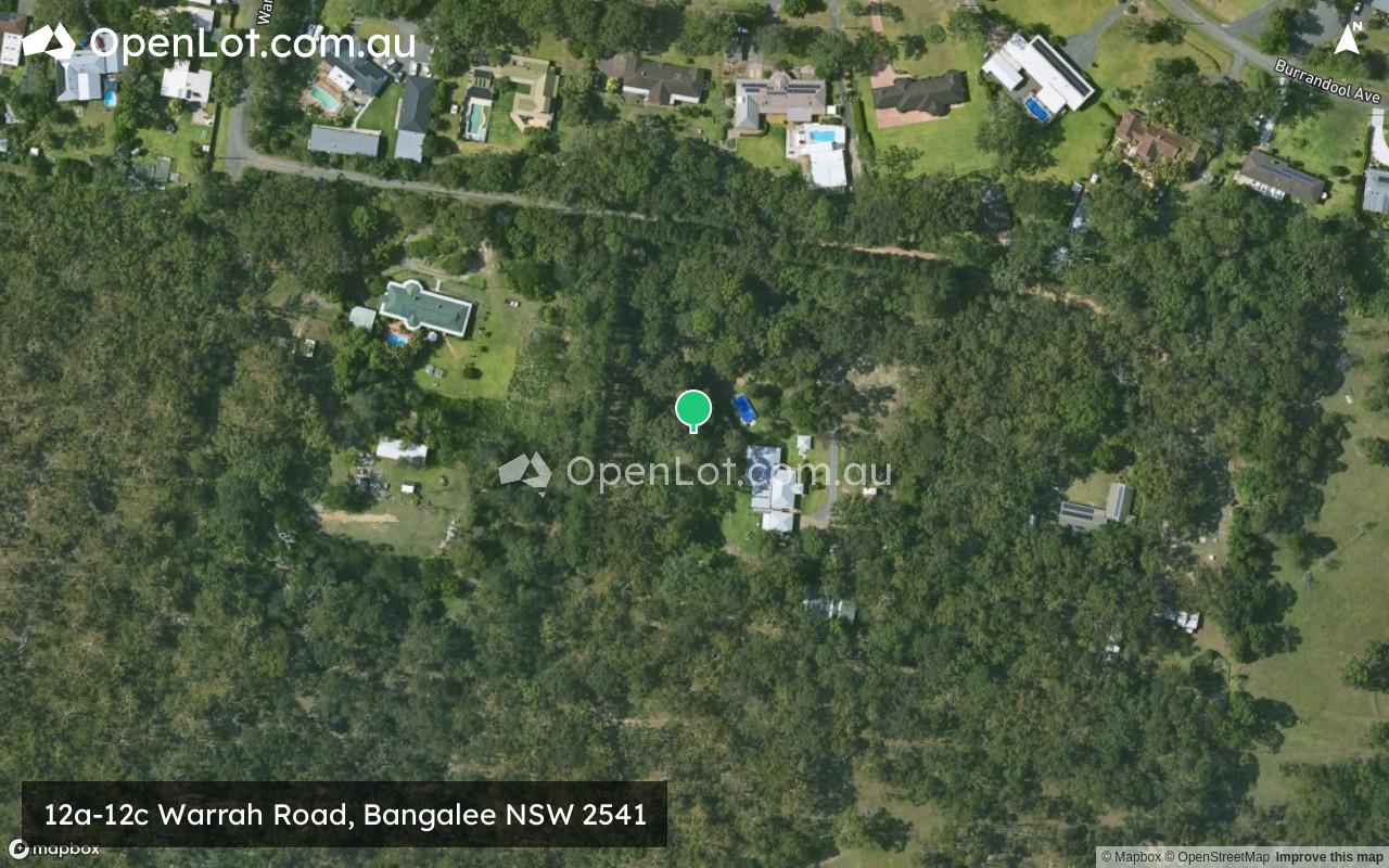 Satellite image for 12a-12c Warrah Road, Bangalee NSW 2541