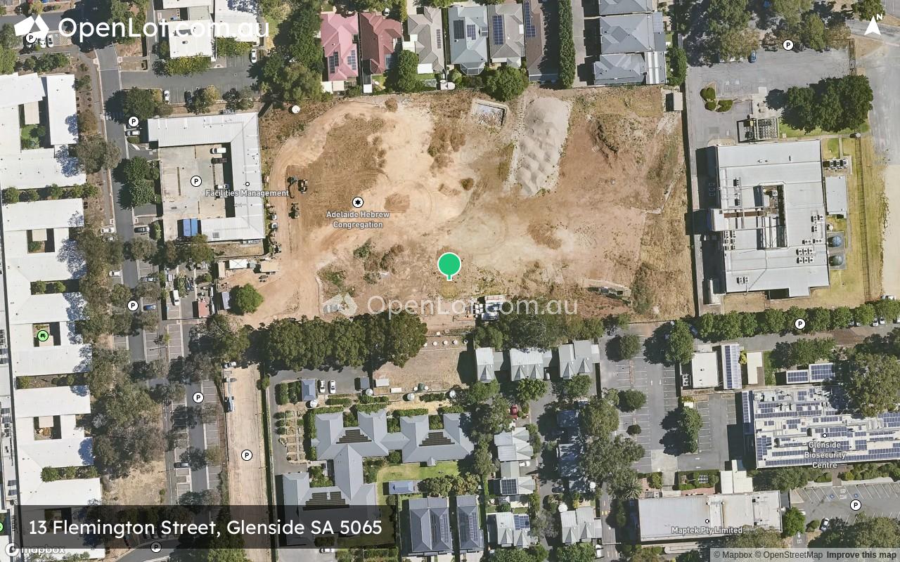 Satellite image for 13 Flemington Street, Glenside SA 5065