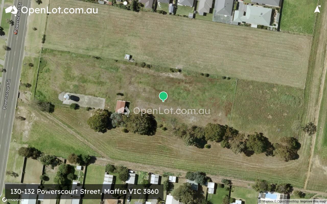 Satellite image for 130-132 Powerscourt Street, Maffra VIC 3860