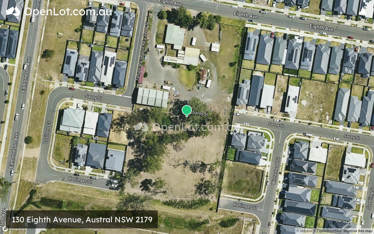 Satellite image for 130 Eighth Avenue, Austral NSW 2179