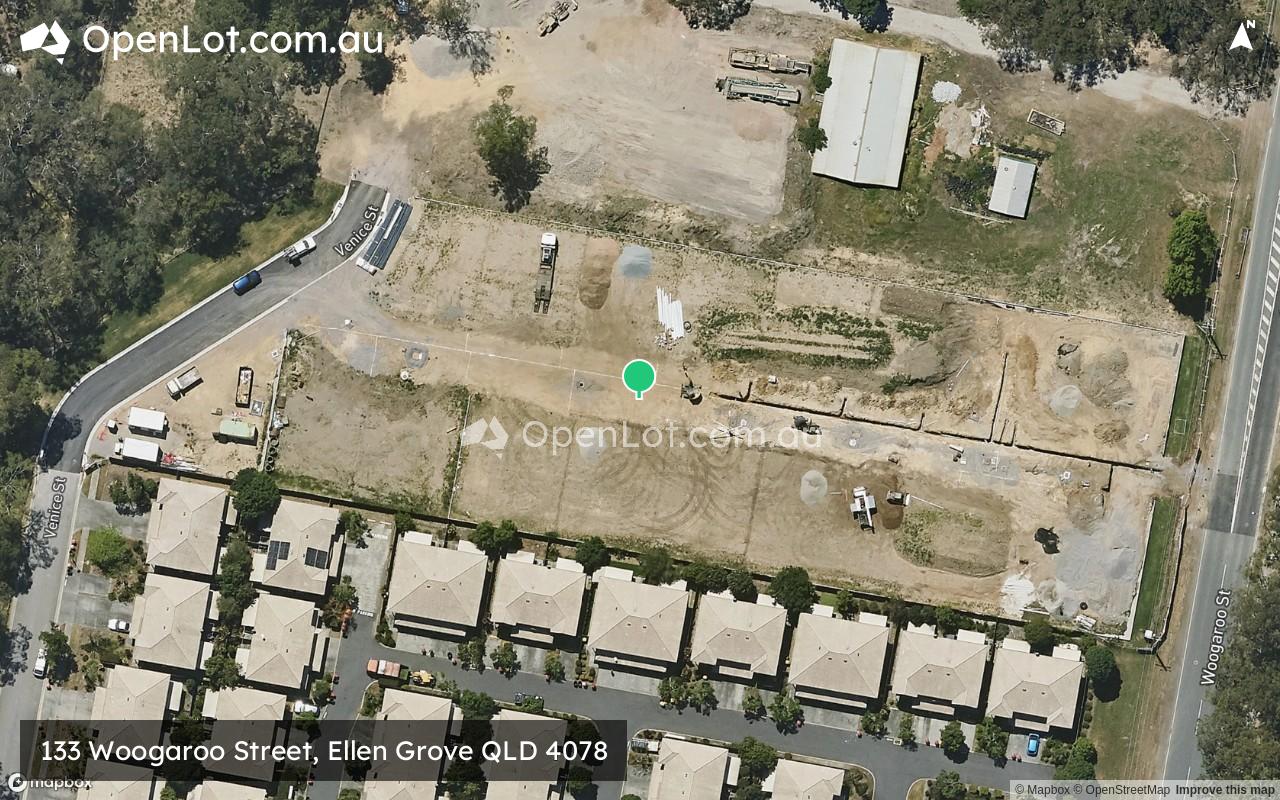 Satellite image for 133 Woogaroo Street, Ellen Grove QLD 4078