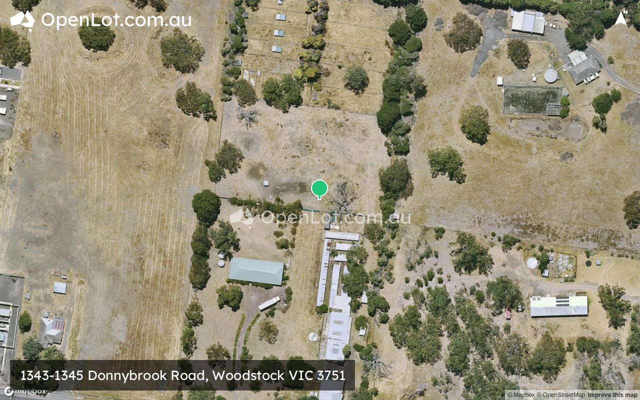 Satellite image for 1343-1345 Donnybrook Road, Woodstock VIC 3751