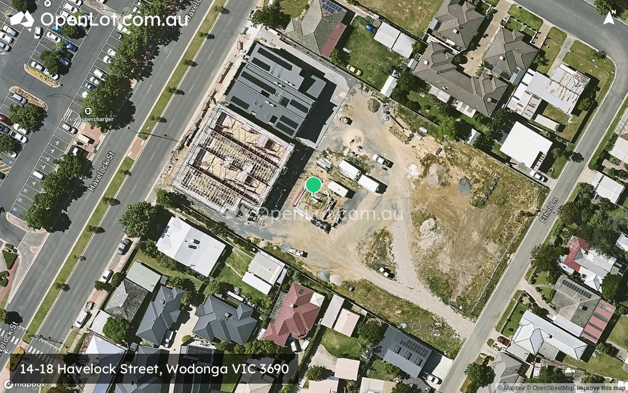Satellite image for 14-18 Havelock Street, Wodonga VIC 3690