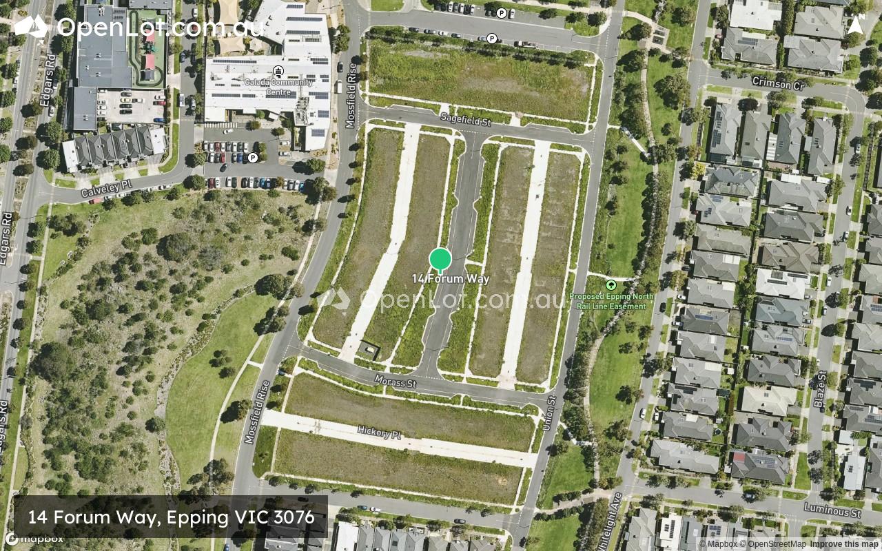 Satellite image for 14 Forum Way, Epping VIC 3076