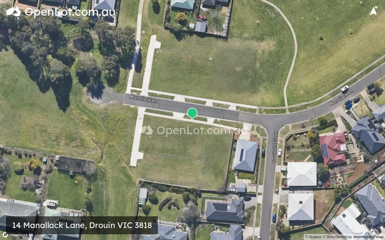 Satellite image for 14 Manallack Lane, Drouin VIC 3818