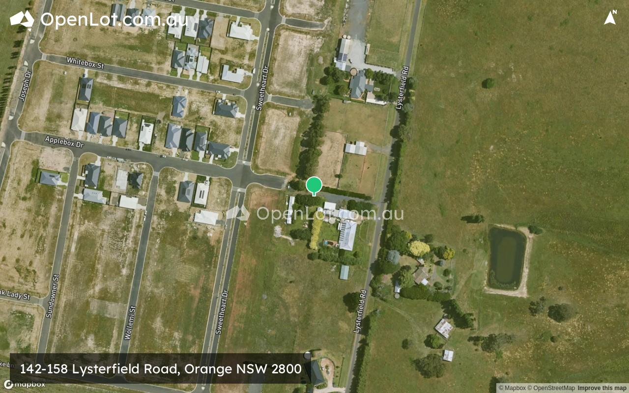 Satellite image for 142-158 Lysterfield Road, Orange NSW 2800