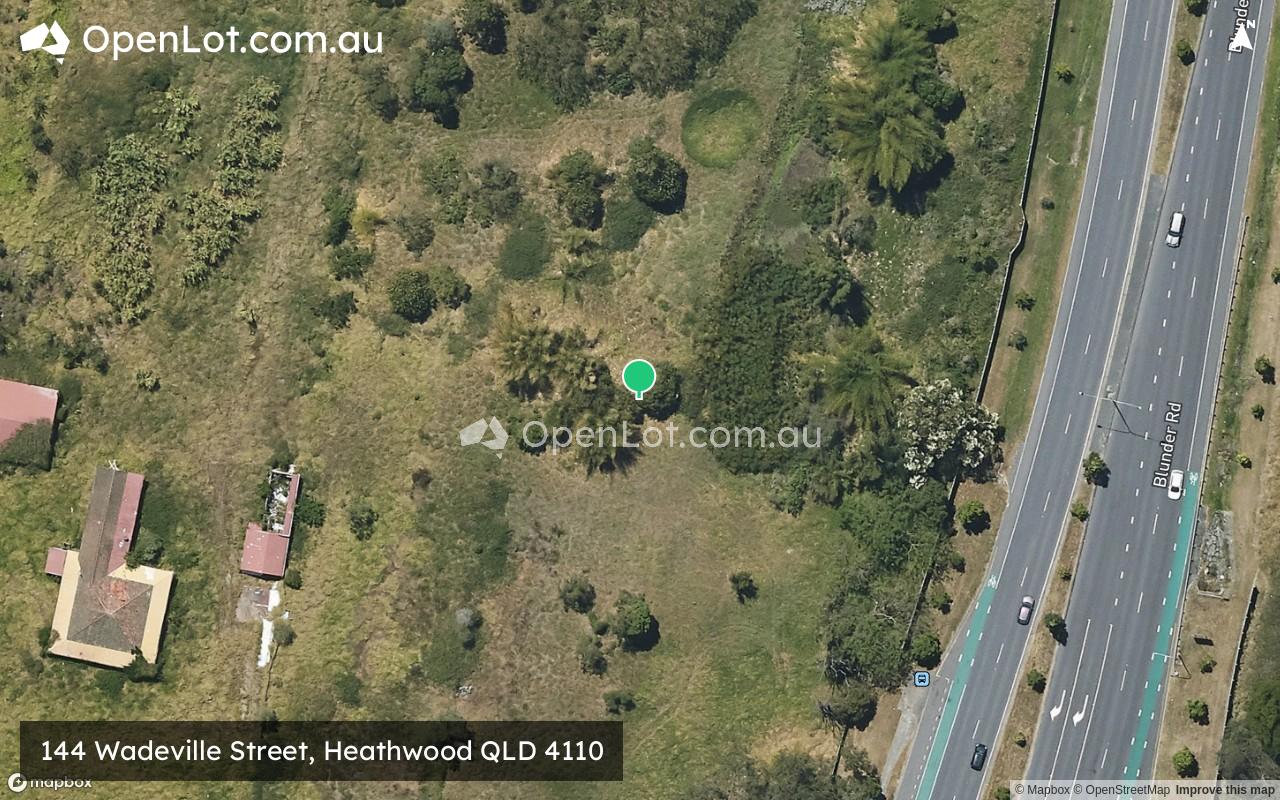 Satellite image for 144 Wadeville Street, Heathwood QLD 4110