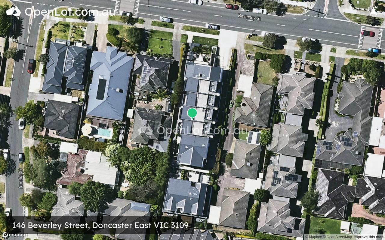 Satellite image for 146 Beverley Street, Doncaster East VIC 3109