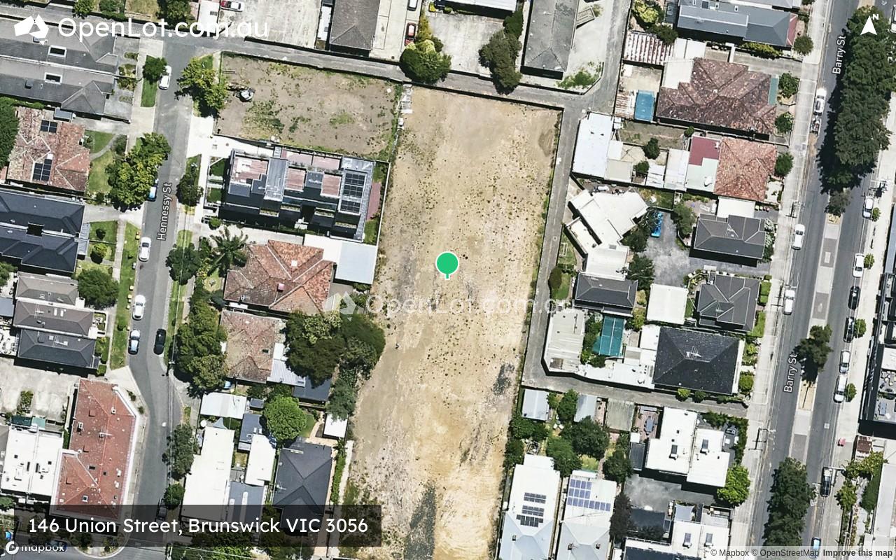 Satellite image for 146 Union Street, Brunswick VIC 3056