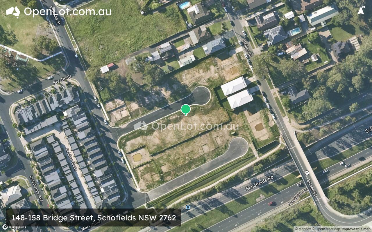 Satellite image for 148-158 Bridge Street, Schofields NSW 2762