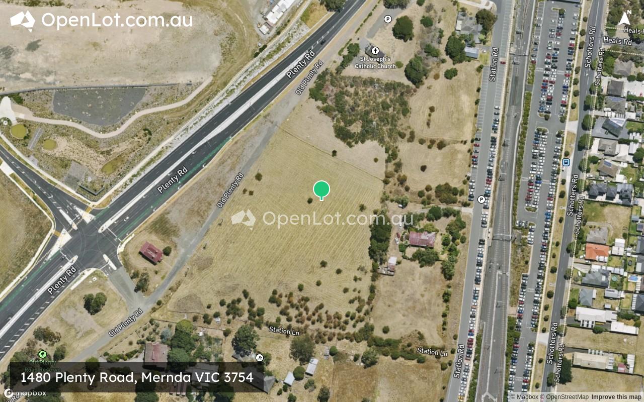 Satellite image for 1480 Plenty Road, Mernda VIC 3754