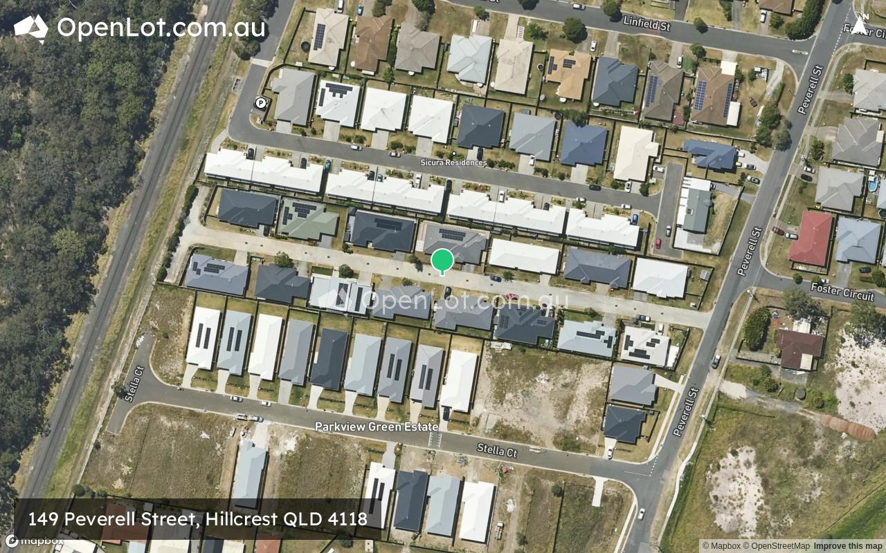Satellite image for 149 Peverell Street, Hillcrest QLD 4118