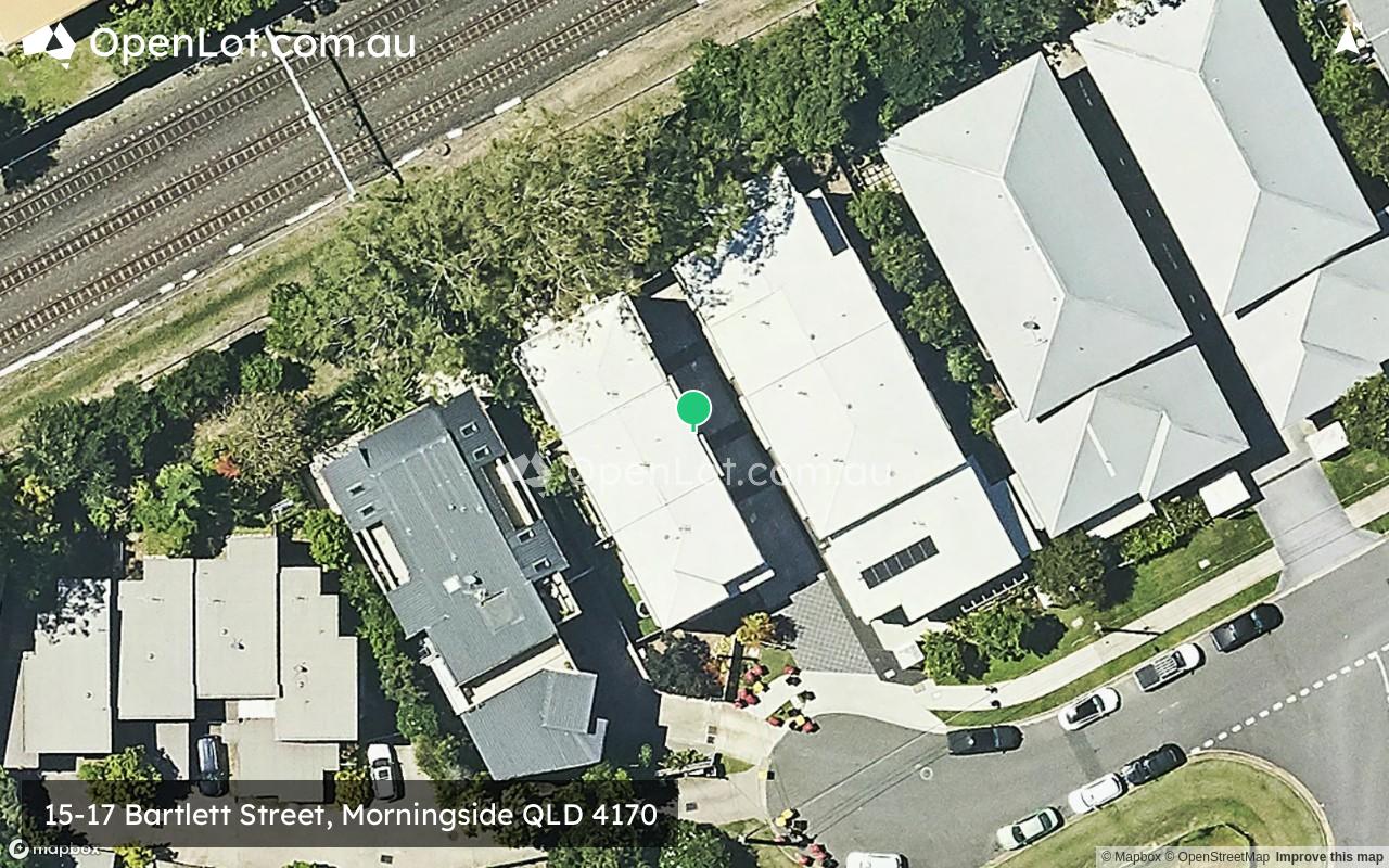 Satellite image for 15-17 Bartlett Street, Morningside QLD 4170