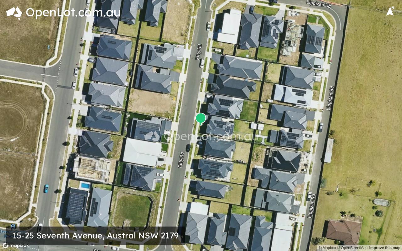 Satellite image for 15-25 Seventh Avenue, Austral NSW 2179