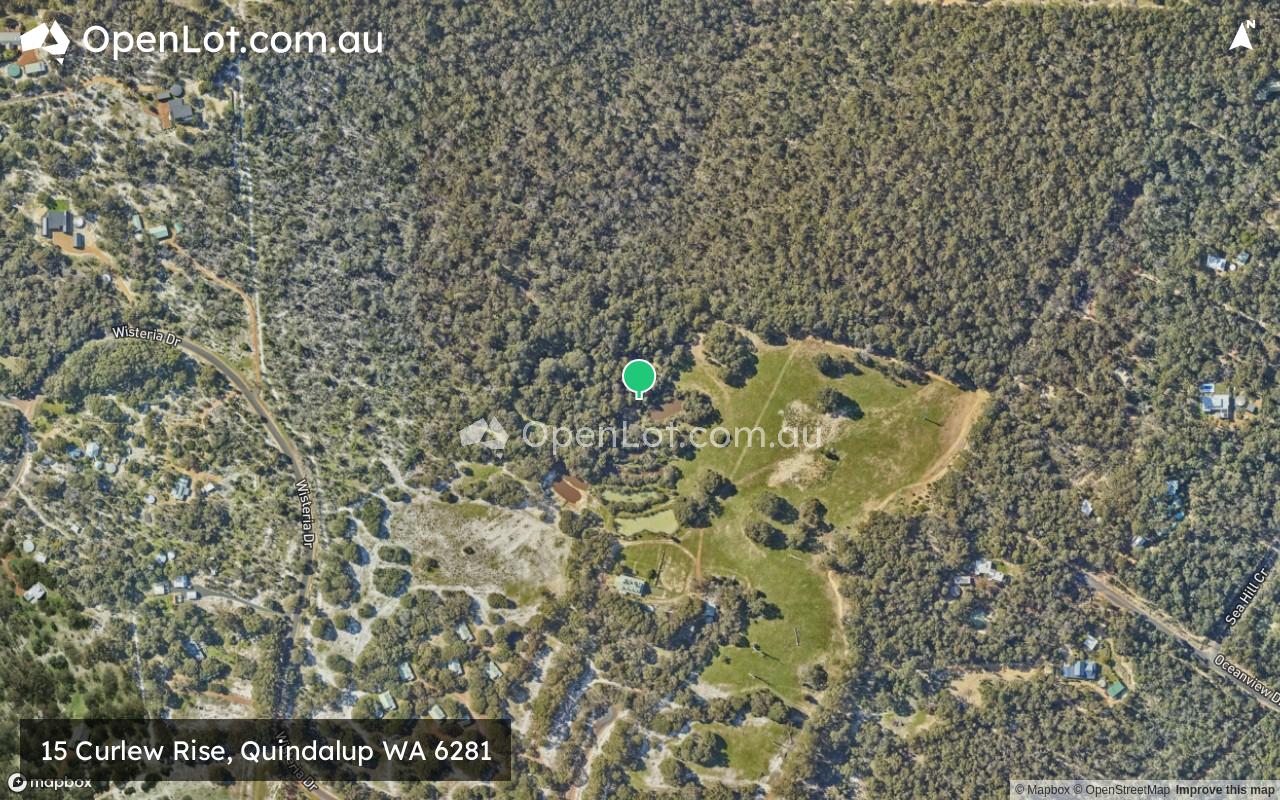 Satellite image for 15 Curlew Rise, Quindalup WA 6281