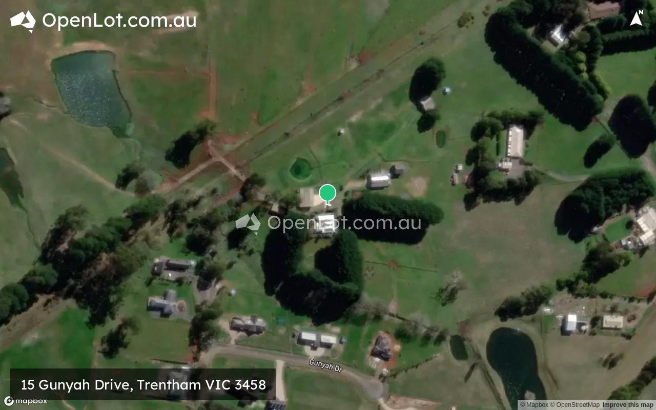 Satellite image for 15 Gunyah Drive, Trentham VIC 3458