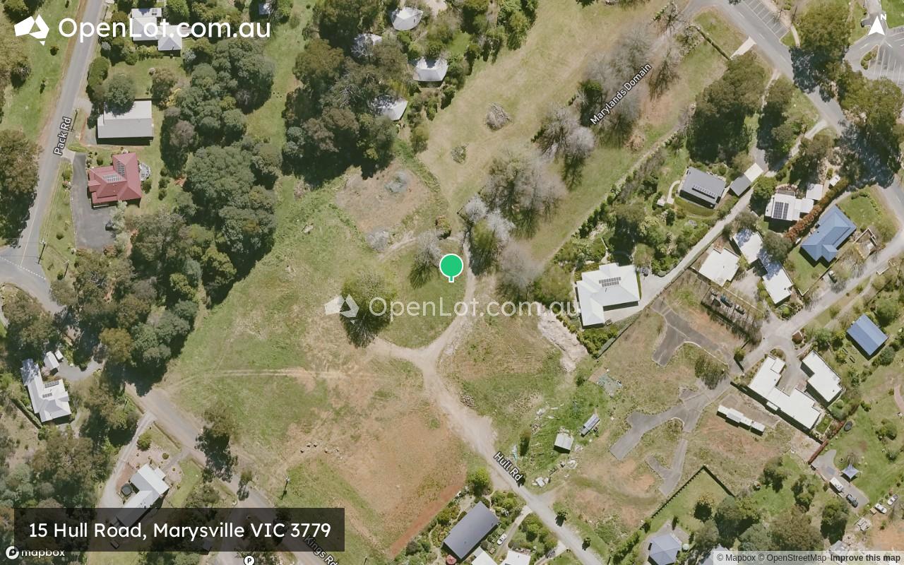 Satellite image for 15 Hull Road, Marysville VIC 3779