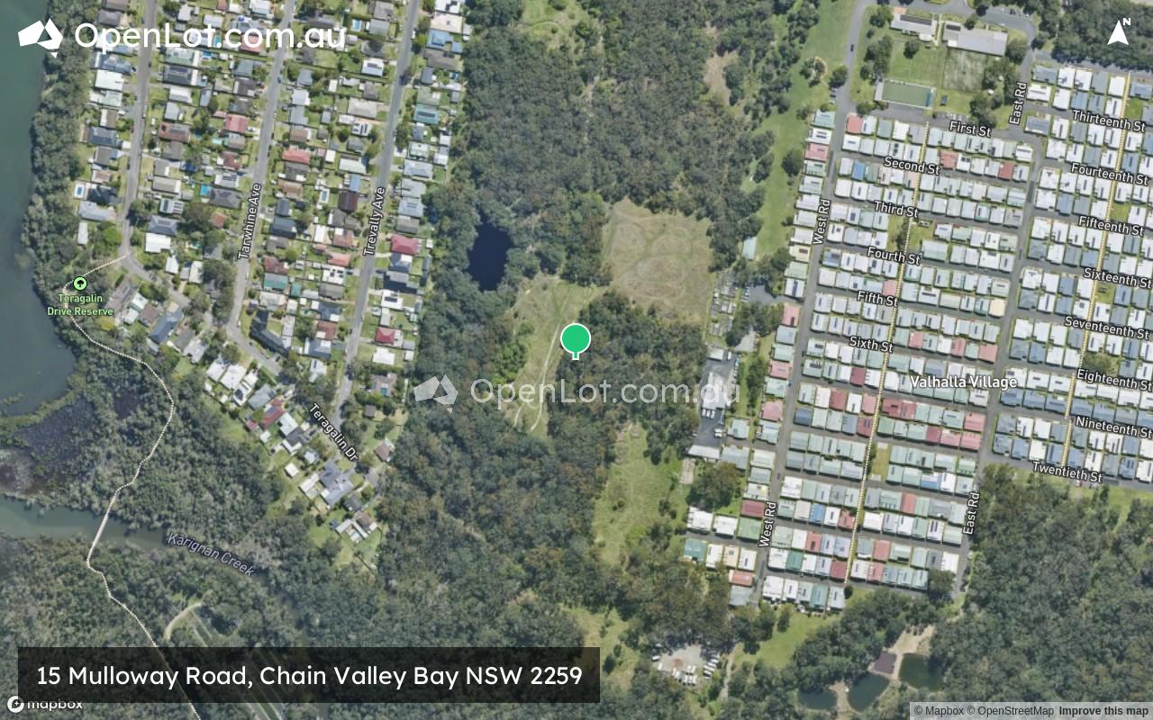 Satellite image for 15 Mulloway Road, Chain Valley Bay NSW 2259