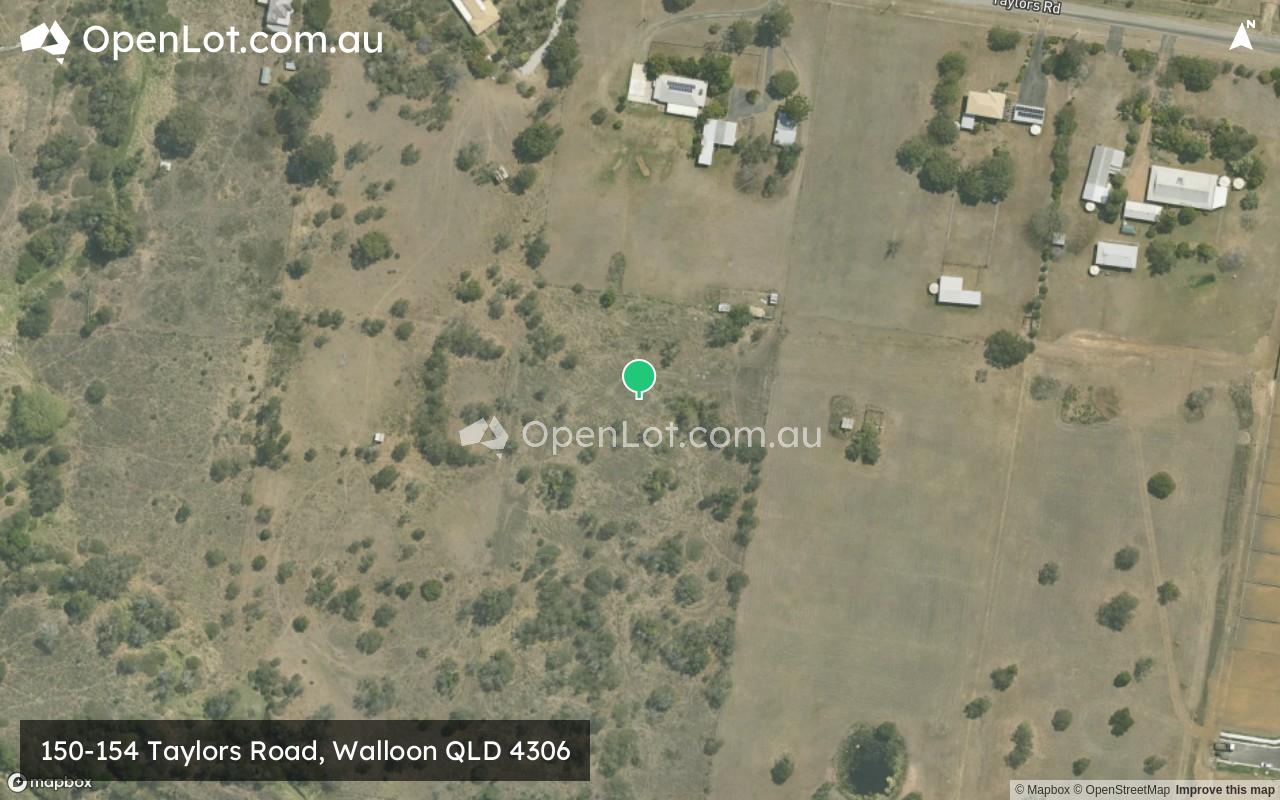Satellite image for 150-154 Taylors Road, Walloon QLD 4306
