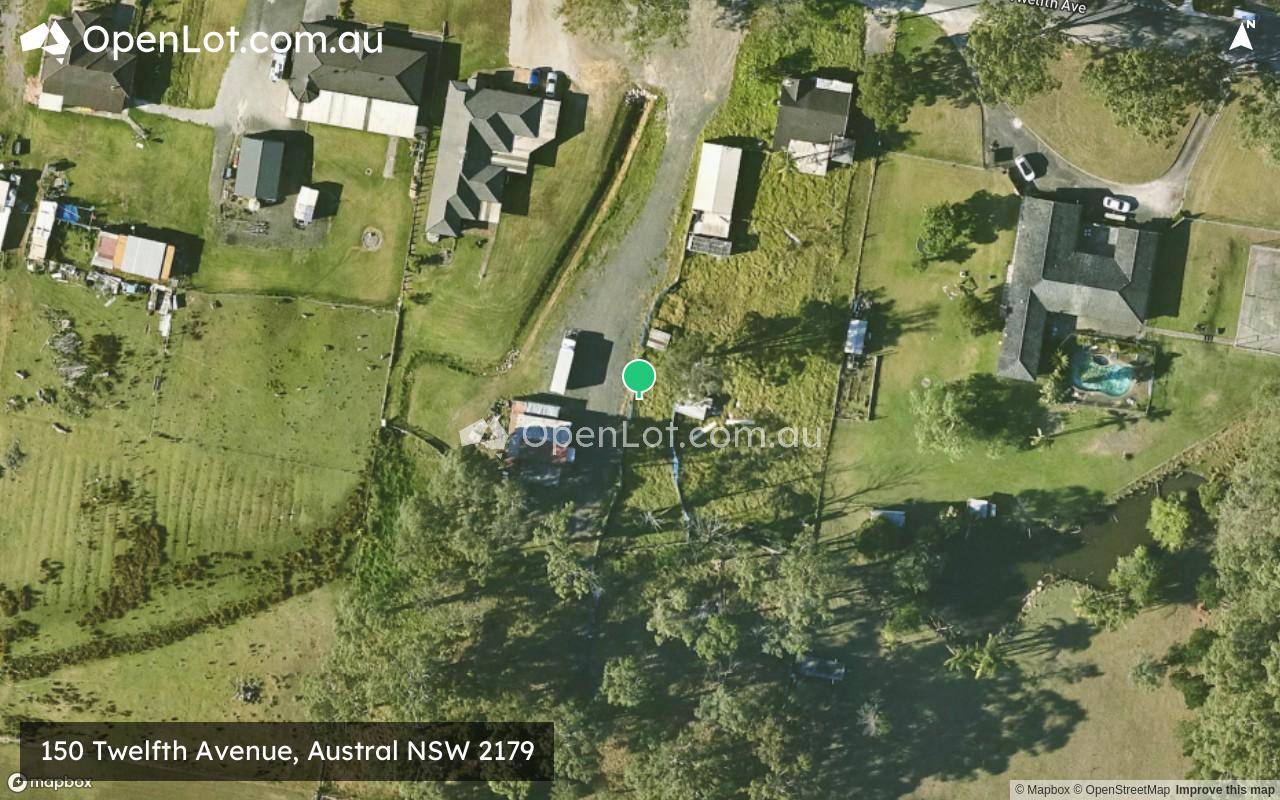 Satellite image for 150 Twelfth Avenue, Austral NSW 2179